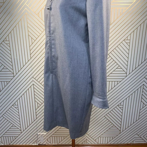 Henri Bendel Vintage Velvet Collar Zip Shift Dress - Picture 6 of 10